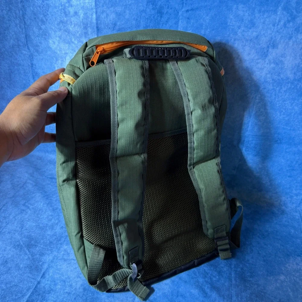 NRA-ILA Tactical Backpack Green Orange Ripstop Hiking Range Bag MOLLE Webbing